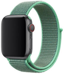 Apple Watch 38/40/41 mm nylon szövet szíj - menta zöld (IWNY342)
