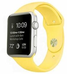 Apple Watch 42/44/45 mm szilikon szíj - sárga (IWSZ420)