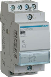 HAGER ESD425SDC Csendes mágneskapcsoló, 4Z, 25A, 24V DC, moduláris (ESD425SDC) - villamossag