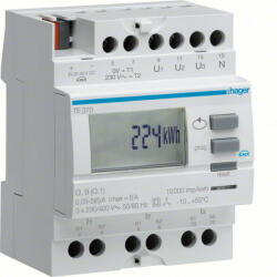 HAGER TE370 KNX áramváltós fogyasztásmérő, 50/5A - 6000/5A, 1% (TE370)