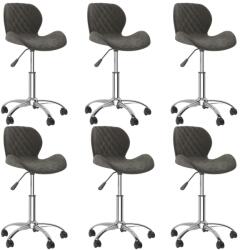 vidaXL 6 buc gri închis 3088318