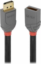 Lindy LINDY DisplayPort 1.4 удължителен кабел 3m, Anthra Line (36498)