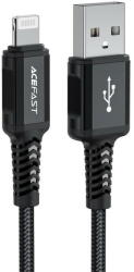 ACEFAST C4-02 Lightning 1, 8m, 2, 4A Negru