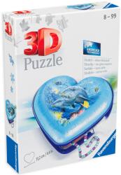 Ravensburger 3D пъзел Ravensburger от 54 части - Кутия за бижута, сърце (11172)
