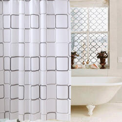 Everpro Perdea dus SQUARES 180X200 cm Perdea de dus