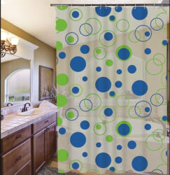 Everpro Perdea dus CIRCLES 180X200 cm Perdea de dus