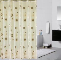 Everpro Perdea dus COFFEE CIRCLES 180X200 cm Perdea de dus