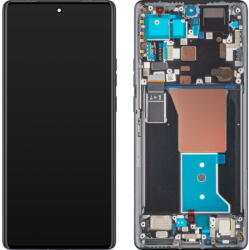Motorola Piese si componente Display cu Touchscreen Motorola Edge 40 Pro, cu Rama, Negru (Interstellar Black), Service Pack 5D68C22010 (5D68C21986) - pcone