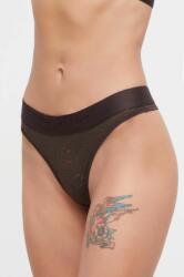 Calvin Klein Underwear tanga culoarea maro PPYX-BID1L0_88X