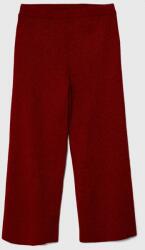 Benetton pantaloni copii culoarea rosu, neted 9BYX-SPG052_33X