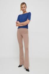 XT Studio pantaloni femei, culoarea bej, evazati, high waist MBYX-SPD01B_80X