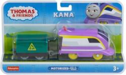 Mattel Thomas si Prietenii Locomotiva motorizata Kana cu un vagon HDY69 Trenulet