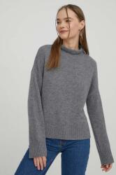 Abercrombie & Fitch pulover de casmir culoarea gri, light, cu turtleneck 9BYX-SWD1J8_90X