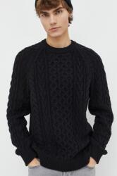 Abercrombie & Fitch pulover din amestec de lana barbati, culoarea negru 9BYX-BLM1HL_99X