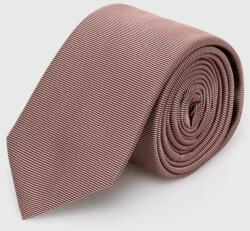Hugo cravată de mătase culoarea bej 50468199 PPYY-AKM03B_88A