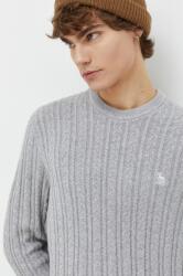 Abercrombie & Fitch pulover din amestec de lana barbati, culoarea gri, light 9BYX-BLM1I2_90X