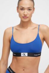 Calvin Klein Underwear sutien culoarea albastru marin, neted PPYX-BID1RG_59X