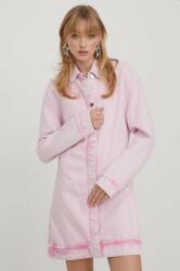 Stine Goya rochie jeans Marie culoarea roz, mini, oversize 9BYX-SUD1LG_30X