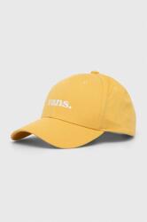 Vans șapcă de baseball din bumbac culoarea galben, cu imprimeu 9BYX-CAU0TF_11X