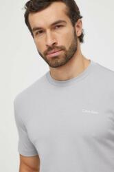 Calvin Klein tricou din bumbac culoarea gri, uni K10K109894 9BYX-TSM01U_90X