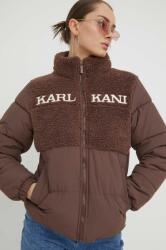 Karl Kani geaca femei, culoarea maro, de iarna 9BYX-KUD1ND_88X