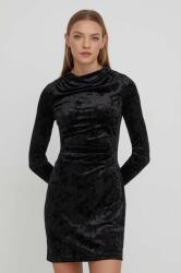 Superdry rochie culoarea negru, mini, mulata 9BYX-SUD1P4_99X