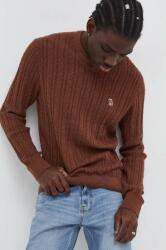 Abercrombie & Fitch pulover din amestec de lana barbati, culoarea maro, light 9BYX-BLM1I1_82X