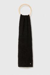 Granadilla esarfa de lana culoarea negru, neted 9BYX-SAU040_99X
