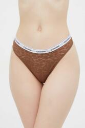 Calvin Klein Underwear tanga culoarea maro 9BYX-BID169_88X