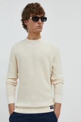 Superdry pulover de bumbac culoarea bej, light 9BYX-SWM0G5_01X