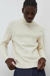 Abercrombie & Fitch pulover barbati, culoarea bej, cu guler 9BYX-SWM0K2_01X