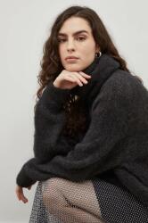 American Vintage pulover de lana femei, culoarea negru, călduros, cu guler 9BYX-SWD0PL_99X