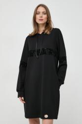 LIU JO rochie culoarea negru, mini, drept 9BYX-SUD1UZ_99X