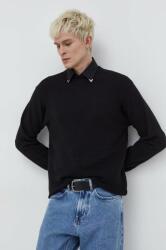 HUGO BOSS pulover de bumbac culoarea negru 9BYX-SWM0I4_99X