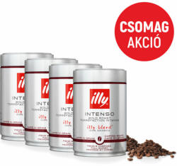 illy Espresso Intenso szemes kávé csomag, 4x250g