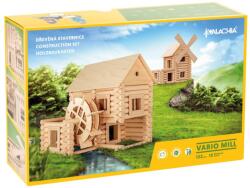 Walachia Set constructie arhitectura Vario Mill, 122 piese mari din lemn, Walachia EduKinder World