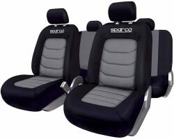 Sparco Set Huse Scaune Auto pentru Volkswagen Passat - Sparco Ergo Sport, negru gri, 9 bucati