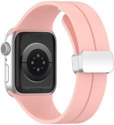 Techsuit pótszíj Apple Watch 1/2/3/4/5/6/7/8/9/SE/SE 2/Ultra/Ultra 2 (42/44/45/49mm) okosórára - Rózsaszín