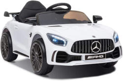 Hollicy Masinuta electrica pentru copii 2-4 ani Mercedes-Benz AMG GT-R, 50W, 12V culoare alba