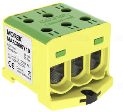 Morek Fővezeték sorkapocs 3x 95/3x95mm2 zöld/sárga OTL95-3 Morek MAA3095Y10 (3095Y10)