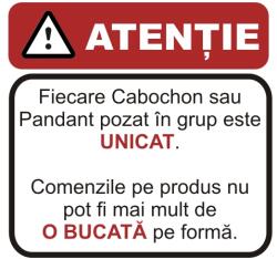 Pandantiv Cupru Cu Crisocola Oval cu Gaura - 33-44x16-29x5-7 mm - 1 Buc