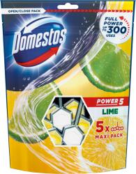 Domestos Power5 WC frissítő blokk Lime 5 x 55 g - ecofamily
