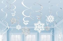 Snowflake, Hópehely Szalag dekoráció 12 db-os szett (DPA679497)
