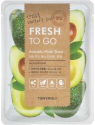 Tony Moly Mască de țesut cu extract de avocado - Tony Moly Fresh To Go Avocado Mask Sheet Nourishing 25 g