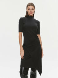 Calvin Klein Hétköznapi ruha Stretch Jersey Asymmetric Dress K20K206498 Fekete Slim Fit (Stretch Jersey Asymmetric Dress K20K206498)