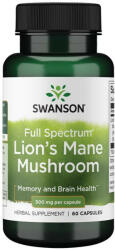 Swanson Lion's Mane Mushroom - Oroszlánsörény-gomba kapszula 60 db