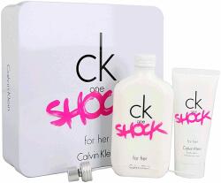 Calvin Klein CK One Shock for Her Darčeková sada, toaletná voda 200ml + telové mlieko 100ml, Femei