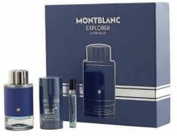 Mont Blanc Explorer Ultra Blue Set cadou, Apă de parfum 100ml + Apă de parfum 7.5ml + Deostick 75g, Bărbați