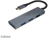Akasa ADA Akasa USB Type-C - 4 x USB 3.0 adapter - AK-CBCA25-18BK (AK-CBCA25-18BK) - bestbyte