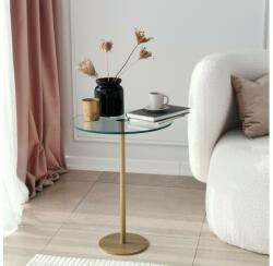 Asir Kisasztal SOCIAL 50x40 cm arany/átlátszó 552NOS1433 (AS1553)